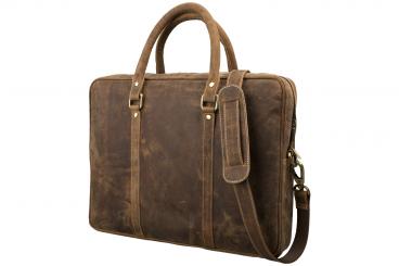 Business/Notebook Bag - Büffel Hunter Leder geölt 