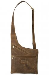 Crossbody Tasche - Büffel Hunter Leder geölt 
