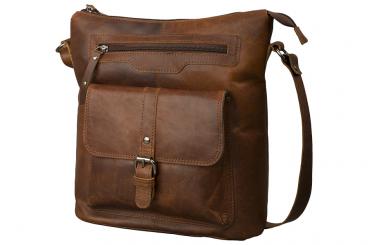 Casual Umhängetasche - Büffel Pull-Up Vintage Leder 