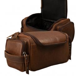 Kulturtasche Büffel Pull-Up Vintage Leder 