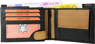 Geldbörse Nappa-Leder Scheintasche schwarz 