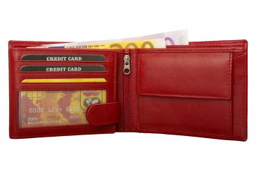 Geldbörse Nappa-Leder Scheintasche cognac/tan 