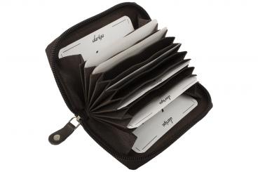 Kartenbörse mit Reißverschluss - 8 Kartenfächer, 2 extra Fächer 