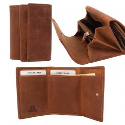 RFID Protection - Kleine Hunterleder Geldbörse  