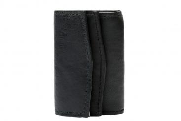 Mini Geldbörse mit doppeltem Überschlag - Nappa Leder 