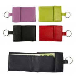 Schlüsselanhänger Kleine Geldbörse / Mini Börse - Nappa Leder 