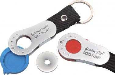 Metallschlüsselanhänger "RUSTY" 