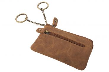Schlüsseltasche mit zwei Schlüsselringen Hunter Leder 