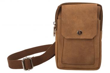 Große Gürteltasche mit Umhängeriemen für Crossover Hunter Leder 