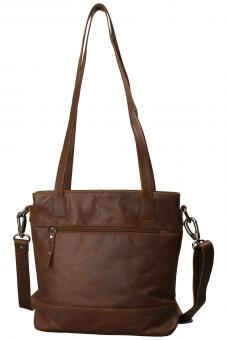 Henkeltasche - Büffel Pull-Up Vintage Leder 